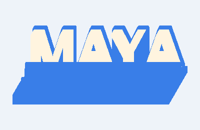 שם עומד MAYA בתלת ממד